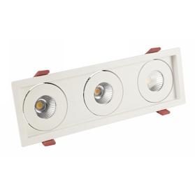 DX200208  BIZZ 12-3, 12W Recessed Spotlight 3x1000lm 25° 3000K IP20/IP44